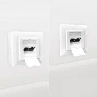 profipatch double wall socket cat.6a with back box  white to