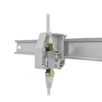 profipatch keystone holder for din-rail th35 plastic for 1x 