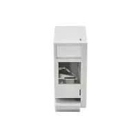 profipatch keystone holder for din-rail th35 plastic for 1x 