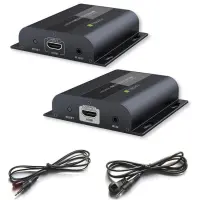 additional hdmi extender receiver hdbitt poe 4k uhd ir cat.6