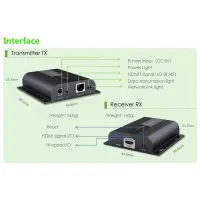 additional hdmi extender receiver hdbitt poe 4k uhd ir cat.6