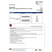 Metz Connect E-DAT modul Patchpanel Patchfeld Cat.6A 19 Zoll