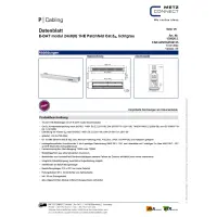 Metz Connect E-DAT modul Patchpanel Patchfeld Cat.6A 19 Zoll