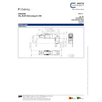 RJ45 Connector shielded connector Cat.6A 360 degree toolless