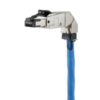 RJ45 Connector shielded connector Cat.6A 360 degree toolless