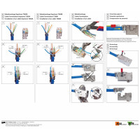 E-DAT modul Keystone Holder 1-Port for DIN-Rail plastic 16