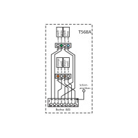E-DAT modul Keystone Holder 1-Port for DIN-Rail plastic 3