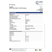 E-DAT modul Keystone Holder 1-Port for DIN-Rail plastic 5