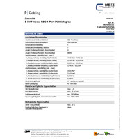 E-DAT modul Keystone Holder 1-Port for DIN-Rail plastic 6