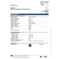 E-DAT modul Keystone Holder 1-Port for DIN-Rail plastic 7