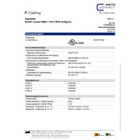 E-DAT modul Keystone Holder 1-Port for DIN-Rail plastic 8