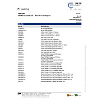 E-DAT modul Keystone Holder 1-Port for DIN-Rail plastic 9