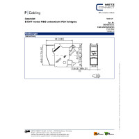 E-DAT modul Keystone Holder 1-Port for DIN-Rail plastic 7