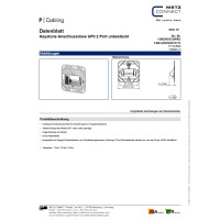 Metz Connect Keystone Netzwerkdose Datendose Unterputz ohne 