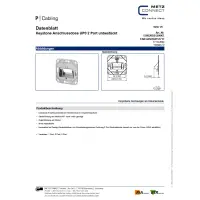 Metz Connect Keystone Netzwerkdose Datendose Unterputz ohne 
