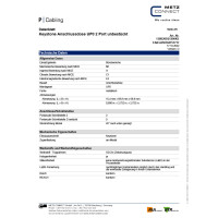 Metz Connect Keystone Netzwerkdose Datendose Unterputz ohne 