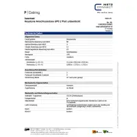 Metz Connect Keystone Netzwerkdose Datendose Unterputz ohne 