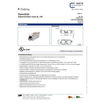 Metz Connect Kabelverbinder Kupplung RJ45 Buchse Cat.6 Cat.6