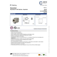 Metz Connect C6Amodul Keystone RJ45 Buchse 10GBit geschirmt 