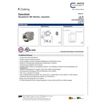 Metz Connect C6Amodul Keystone RJ45 Buchse 10GBit geschirmt 