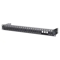 e-dat patchpanel cat.6a shielded 24-port  1u 3