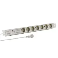 19inch 1u socket strip 7xcee 7/3 with su gallery