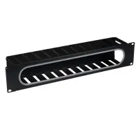 Rangierpanel Kabelführungspanel mit Abdeckung 19 Zoll 1