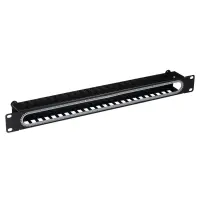 Rangierpanel Kabelführungspanel mit Abdeckung 19 Zoll 1