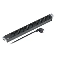 socket strip 9x contacts black gallery