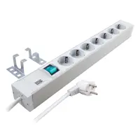 socket strip 8x contact white gallery