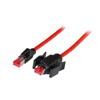 IP67 Patchkabel Cat.6A S/FTP RJ45 Hirose TM21 mit Cat.7 Drak