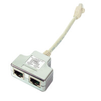 2er-Set ISDN Netzwerk Splitter Cat.5e Y- gallery