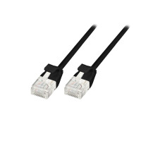 patch cable ultraflex white & black 2
