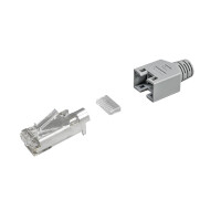 Hirose TM11 Crimp Stecker Cat.5e RJ45 mit Knickschutzhülle u