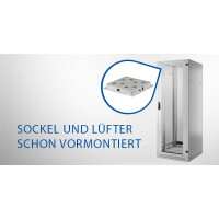 Netzwerkschrank Standverteiler 19 Zoll 42HE Pro Breite 800mm