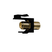 ProfiPatch Keystone F-Verbinder TV SAT Antenne F-Buchse schw