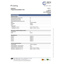 Metz Connect Tragschienenadapter mini 4