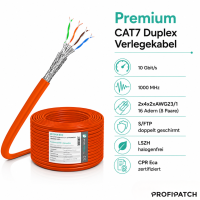 ProfiPatch Netzwerkkabel Verlegekabel Cat.7 S/FTP (PIMF) 100