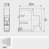 rutenbeck empty single module holder 2