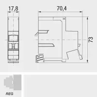 rutenbeck empty single module holder 2