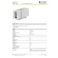 Rutenbeck USB 2.0 Keystone Einbauadapter A Buchse auf A Buch