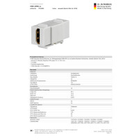 Rutenbeck HDMI 2.0 Keystone Einbauadapter 4K 60Hz Buchse auf