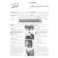 rutenbeck keystone patchpanel empty 24-port 1u grey 3