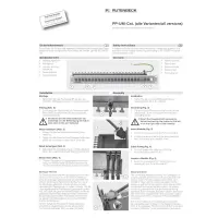 rutenbeck keystone patchpanel empty 24-port 1u grey 3