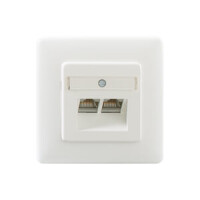 Rutenbeck Netzwerkdose Datendose cat.6A Unterputz 1-Port | 2