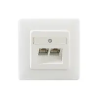 Rutenbeck Netzwerkdose Datendose cat.6A Unterputz 1-Port | 2