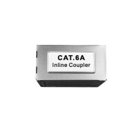 ProfiPatch Modular-Adapter Cat.6A STP RJ45 1:1 jack/jack sta
