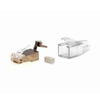 ProfiPatch 1x Netzwerk Stecker Set RJ45 Verlegekabel Cat7/6A