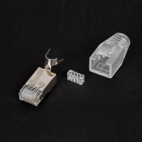 ProfiPatch 1x Netzwerk Stecker Set RJ45 Verlegekabel Cat7/6A
