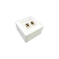 profipatch combi outlet 2x rj45 keystone cat.6a 10gbit lan 2